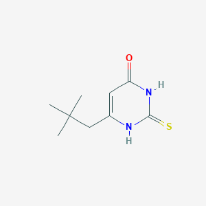 molecular formula C9H14N2OS B1491328 6-neopentyl-2-thioxo-2,3-dihydropyrimidin-4(1H)-one CAS No. 2098122-43-9
