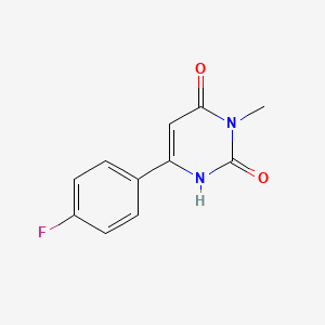 molecular formula C11H9FN2O2 B1491331 6-(对-氟苯基)-3-甲基尿嘧啶 CAS No. 2097974-35-9
