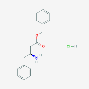 molecular formula C17H20ClNO2 B14913319 Benzyl (S)-3-amino-4-phenylbutanoate hydrochloride 