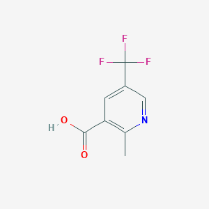 molecular formula C8H6F3NO2 B1491332 2-Methyl-5-(trifluoromethyl)nicotinic acid CAS No. 1211581-65-5