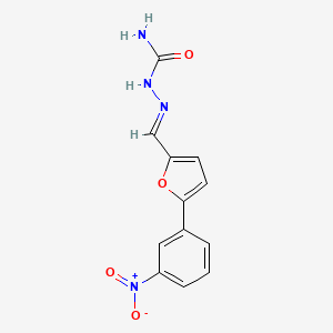 molecular formula C12H10N4O4 B14913327 (2E)-2-{[5-(3-nitrophenyl)furan-2-yl]methylidene}hydrazinecarboxamide 