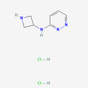 molecular formula C7H12Cl2N4 B1491338 N-(氮杂环丁-3-基)吡啶-3-胺二盐酸盐 CAS No. 1949816-67-4