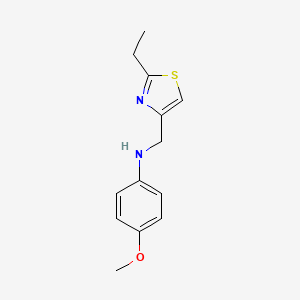 n-((2-Ethylthiazol-4-yl)methyl)-4-methoxyaniline