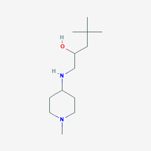 molecular formula C13H28N2O B1491339 4,4-Dimethyl-1-[(1-methylpiperidin-4-yl)amino]pentan-2-ol CAS No. 1803610-16-3