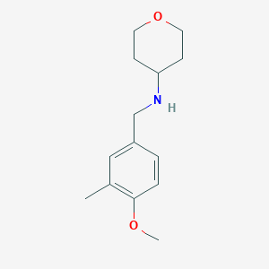 molecular formula C14H21NO2 B14913400 n-(4-Methoxy-3-methylbenzyl)tetrahydro-2h-pyran-4-amine 