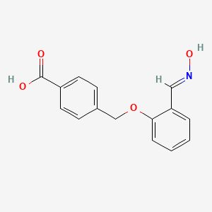 molecular formula C15H13NO4 B14913430 4-({2-[(E)-(hydroxyimino)methyl]phenoxy}methyl)benzoic acid 