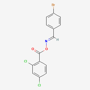 molecular formula C14H8BrCl2NO2 B14913448 ({[(E)-(4-bromophenyl)methylidene]amino}oxy)(2,4-dichlorophenyl)methanone 