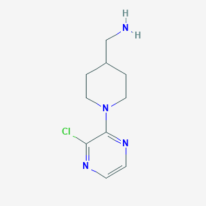 [1-(3-Chloropyrazin-2-yl)piperidin-4-yl]methanamine