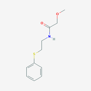 molecular formula C11H15NO2S B14913452 2-Methoxy-n-(2-(phenylthio)ethyl)acetamide 