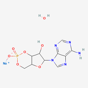 molecular formula C10H13N5NaO7P B14913458 3\',5\'-cAMP Na Hydrate 