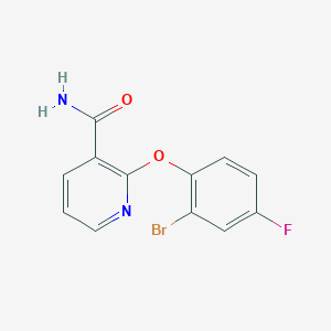 2-(2-Bromo-4-fluorophenoxy)nicotinamide