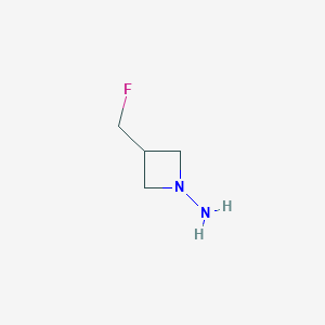 molecular formula C4H9FN2 B1491348 3-(Fluoromethyl)azetidin-1-amine CAS No. 2097979-43-4