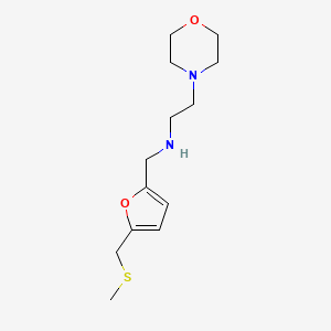 n-((5-((Methylthio)methyl)furan-2-yl)methyl)-2-morpholinoethan-1-amine