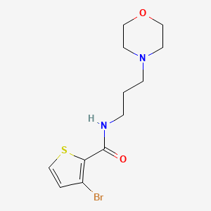 molecular formula C12H17BrN2O2S B14913486 3-Bromo-N-(3-morpholinopropyl)thiophene-2-carboxamide 