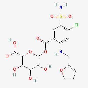 molecular formula C18H19ClN2O11S B14913490 Furosemide acyl-B-D-glucuronide 