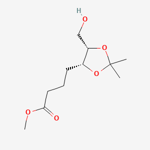 molecular formula C11H20O5 B14913495 Methyl 4-((4R,5S)-5-(hydroxymethyl)-2,2-dimethyl-1,3-dioxolan-4-yl)butanoate 