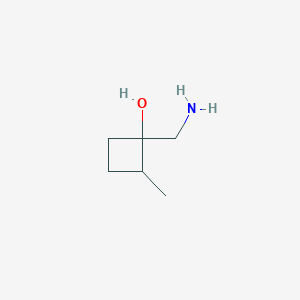 molecular formula C6H13NO B14913498 1-(Aminomethyl)-2-methyl-cyclobutanol 