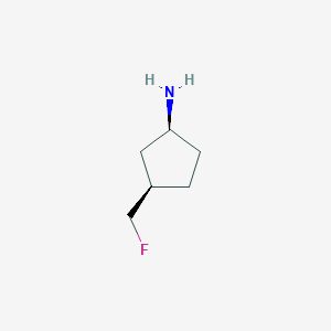 molecular formula C6H12FN B1491351 Cis-3-(fluoromethyl)cyclopentan-1-amine CAS No. 1932138-13-0