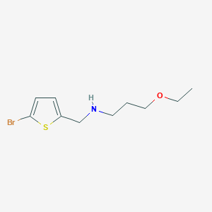 n-((5-Bromothiophen-2-yl)methyl)-3-ethoxypropan-1-amine