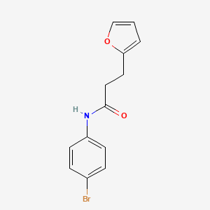 molecular formula C13H12BrNO2 B14913542 N-(4-bromophenyl)-3-(furan-2-yl)propanamide 