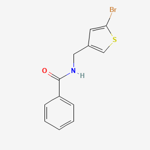 molecular formula C12H10BrNOS B14913549 n-((5-Bromothiophen-3-yl)methyl)benzamide 