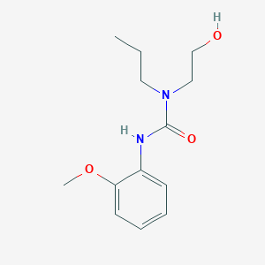 molecular formula C13H20N2O3 B14913550 1-(2-Hydroxyethyl)-3-(2-methoxyphenyl)-1-propylurea 