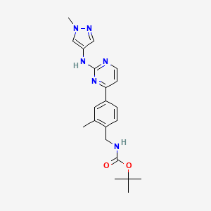 tert-Butyl (2-methyl-4-(2-((1-methyl-1H-pyrazol-4-yl)amino)pyrimidin-4-yl)benzyl)carbamate