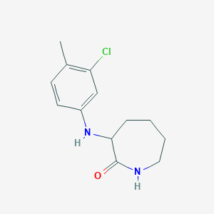 molecular formula C13H17ClN2O B14913589 3-((3-Chloro-4-methylphenyl)amino)azepan-2-one 