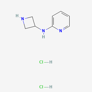 molecular formula C8H13Cl2N3 B1491359 N-(azetidin-3-yl)pyridin-2-amine dihydrochloride CAS No. 2097976-12-8