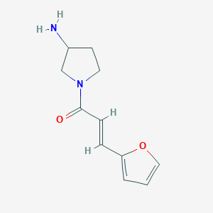 (E)-1-(3-aminopyrrolidin-1-yl)-3-(furan-2-yl)prop-2-en-1-one