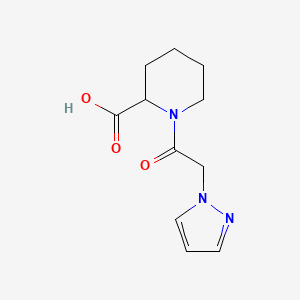 1-(2-(1h-Pyrazol-1-yl)acetyl)piperidine-2-carboxylic acid