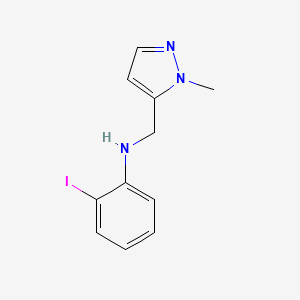 2-Iodo-N-((1-methyl-1h-pyrazol-5-yl)methyl)aniline