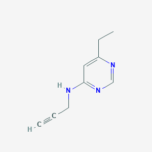 molecular formula C9H11N3 B1491364 6-乙基-N-(炔丙-2-基)嘧啶-4-胺 CAS No. 1248387-57-6