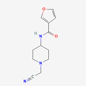 molecular formula C12H15N3O2 B14913647 n-(1-(Cyanomethyl)piperidin-4-yl)furan-3-carboxamide 