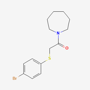 molecular formula C14H18BrNOS B14913665 1-(Azepan-1-yl)-2-((4-bromophenyl)thio)ethan-1-one 