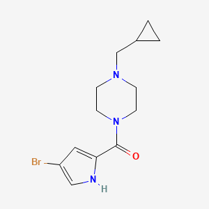 molecular formula C13H18BrN3O B14913666 (4-Bromo-1h-pyrrol-2-yl)(4-(cyclopropylmethyl)piperazin-1-yl)methanone 