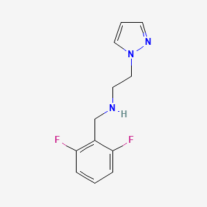 molecular formula C12H13F2N3 B14913671 n-(2,6-Difluorobenzyl)-2-(1h-pyrazol-1-yl)ethan-1-amine 