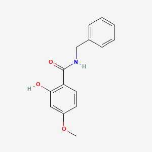 molecular formula C15H15NO3 B14913685 N-benzyl-2-hydroxy-4-methoxybenzamide 