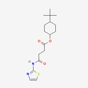 4-Tert-butylcyclohexyl 4-oxo-4-(1,3-thiazol-2-ylamino)butanoate