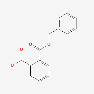 molecular formula C15H11O4- B14913695 2-Phenylmethoxycarbonylbenzoate 