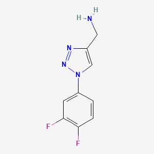 [1-(3,4-difluorophenyl)-1H-1,2,3-triazol-4-yl]methanamine