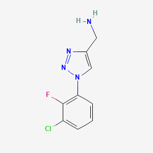 [1-(3-chloro-2-fluorophenyl)-1H-1,2,3-triazol-4-yl]methanamine
