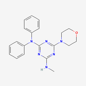 N'-methyl-6-(morpholin-4-yl)-N,N-diphenyl-1,3,5-triazine-2,4-diamine