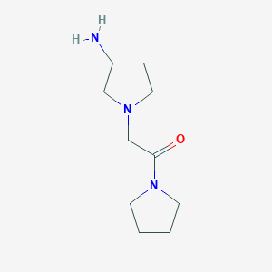2-(3-Aminopyrrolidin-1-yl)-1-(pyrrolidin-1-yl)ethan-1-one