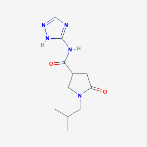 1-isobutyl-5-oxo-N-(1H-1,2,4-triazol-3-yl)pyrrolidine-3-carboxamide