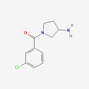 (3-Aminopyrrolidin-1-yl)(3-chlorophenyl)methanone