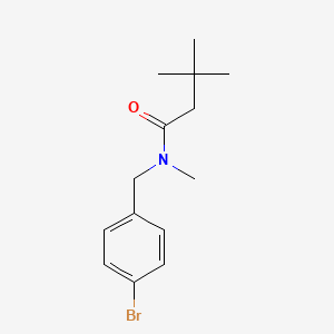 molecular formula C14H20BrNO B14913760 n-(4-Bromobenzyl)-n,3,3-trimethylbutanamide 