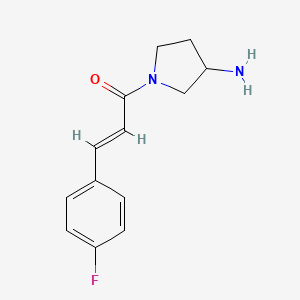 (E)-1-(3-aminopyrrolidin-1-yl)-3-(4-fluorophenyl)prop-2-en-1-one