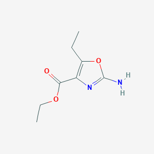 molecular formula C8H12N2O3 B14913781 Ethyl 2-amino-5-ethyloxazole-4-carboxylate 