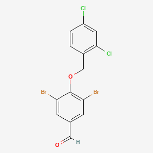 3,5-Dibromo-4-[(2,4-dichlorobenzyl)oxy]benzaldehyde